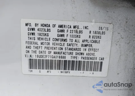 2016 Acura Ilx Premium Package/Technology Plus Package из США, поврежденный, VIN 19UDE2F71GA018886